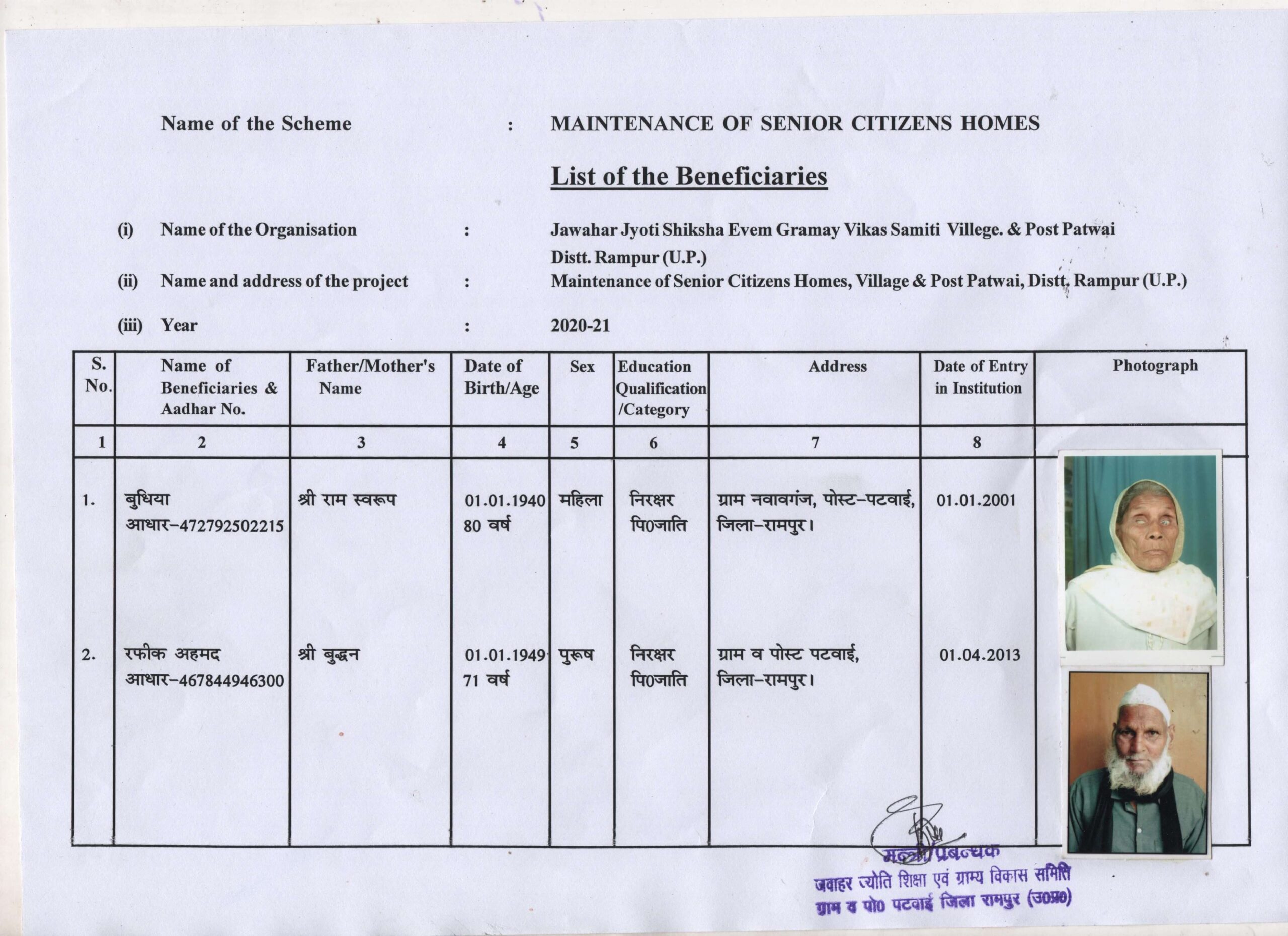 beneficiary-jawaharjyoti.com